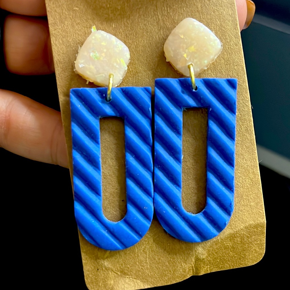 Monticello clay earrings